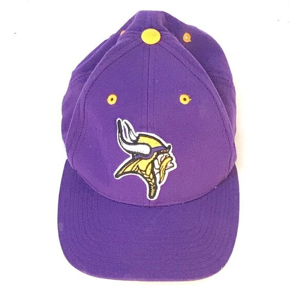 Vintage Reebok NFL Minnesota Vikings Snapback Adjustable Cap Hat - Picture 1 of 9